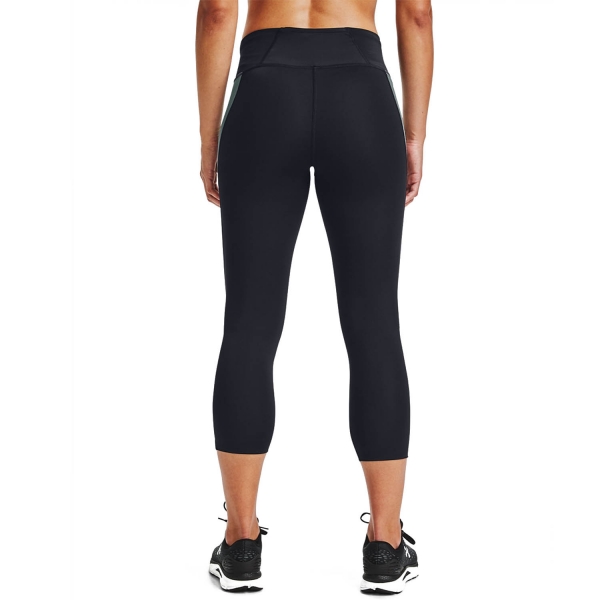 Under Armour Run Anywhere Crop Tights - Black/Reflective