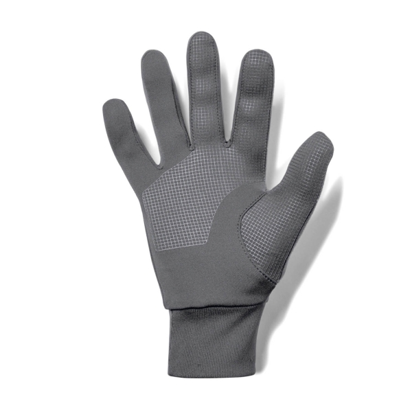 Under Armour Storm Run Liner Guanti - Pitch Gray/Silver Reflective