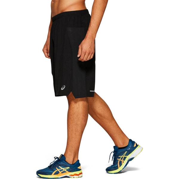 Asics Logo 2 in 1 7in Shorts - Performance Black/Metropolis