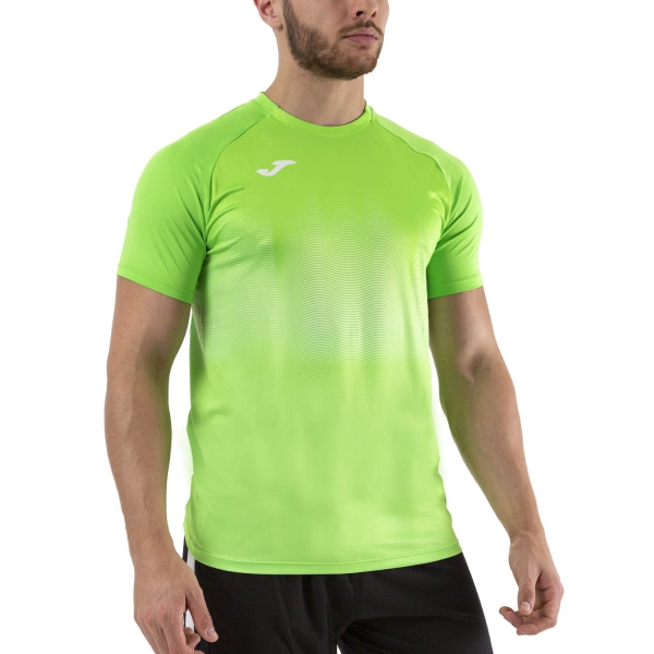 Camisetas Running Hombre Joma Elite VII Camiseta  Fluor Green 101519.020