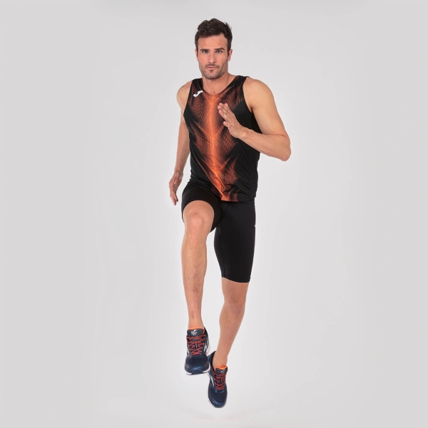 Joma Olimpia Graphic Tank - Black/Orange