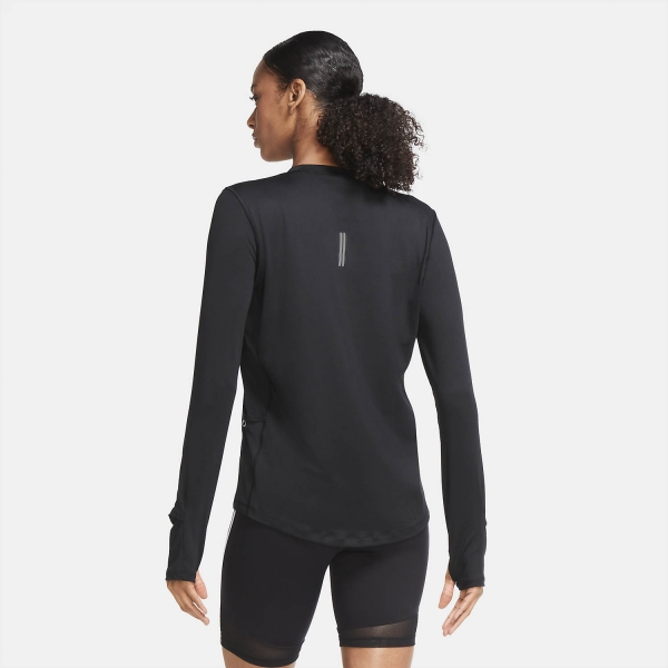 Nike Element Crew Maglia - Black/Reflective Silver