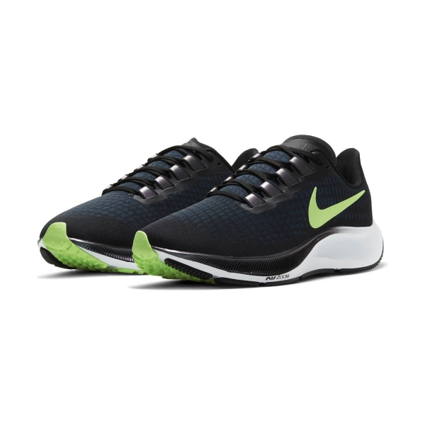 Nike Air Zoom Pegasus 37 - Black/Lime Blast/Valerian Blue/White