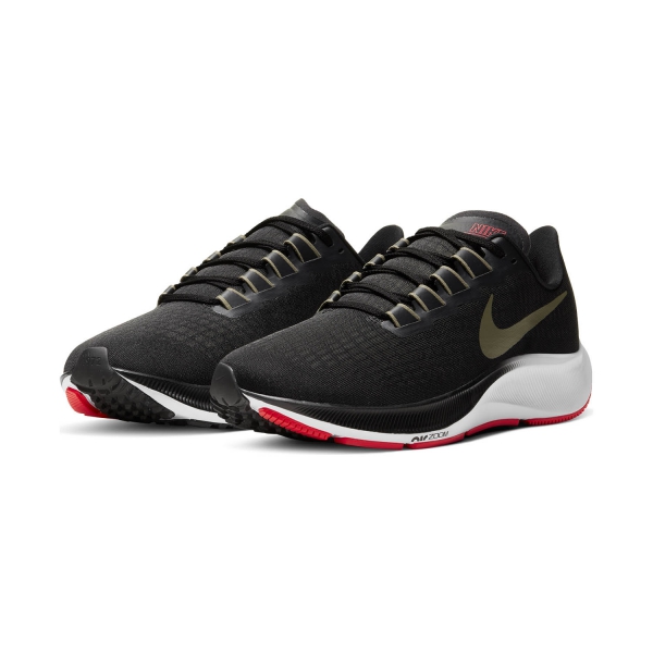 Nike Air Zoom Pegasus 37 - Black/Medium Olive/Olive Aura