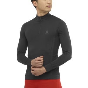 Men's Running Shirt Salomon Explore Seamless Shirt  Black LC1438300
