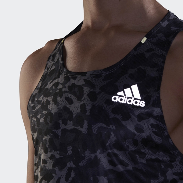 adidas Fast Graphic Primeblue Tank - Grey Four/Multicolor