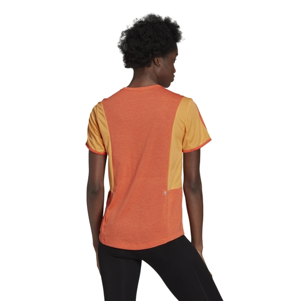 adidas Own The Run Cooler T-Shirt - Hazy Orange/True Orange