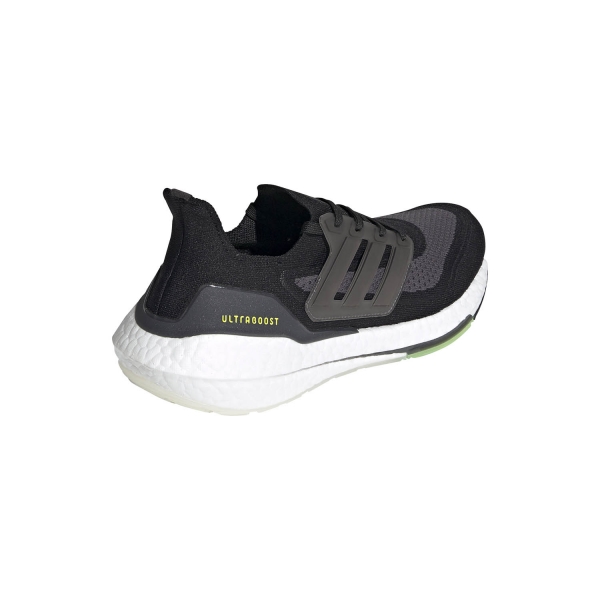 adidas Ultraboost 21 - Core Black/Silver Metallic/Solar Yellow