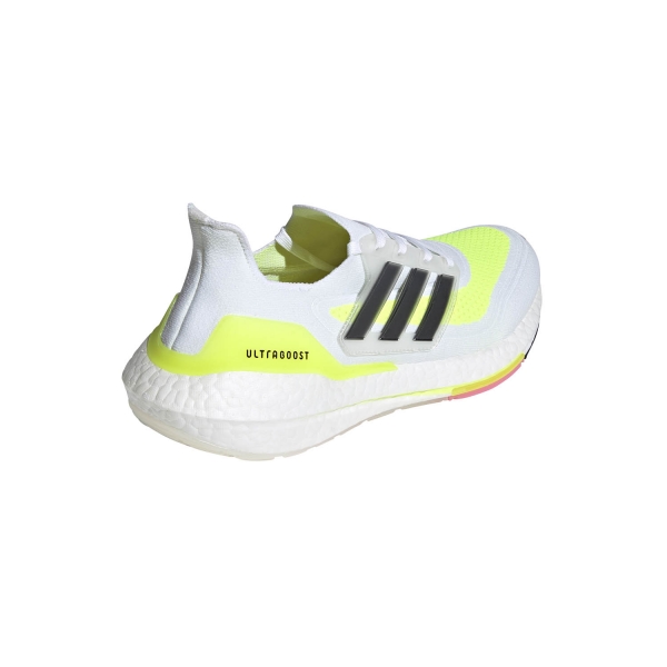 adidas Ultraboost 21 - Ftwr White/Core Black/Solar Yellow