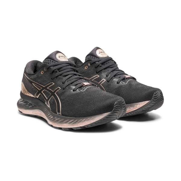 Asics Gel Nimbus 23 Platinum - Black/Rose Gold