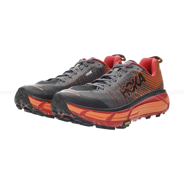 Hoka Evo Mafate 2 - Black/Poppy Red
