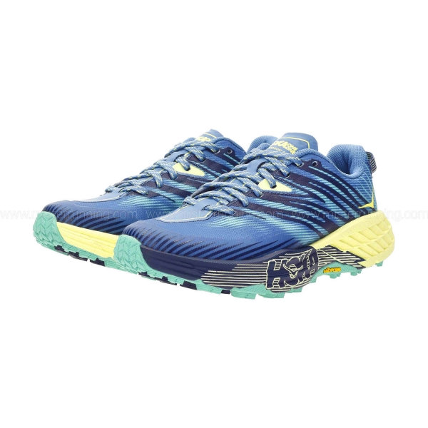 Hoka Speedgoat 4 - Provincial Blue/Luminary Green