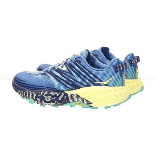 Hoka Speedgoat 4 - Provincial Blue/Luminary Green
