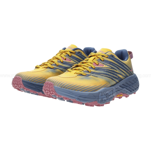 Hoka Speedgoat 4 - Saffron/Provincial Blue