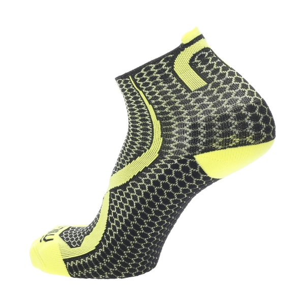 Mico Odor Zero Light Weight Socks - Nero/Giallo Fluo