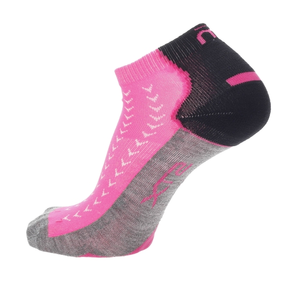 Mico Odor Zero Protech Light Weight Calze Donna - Fucsia Fluo/Nero