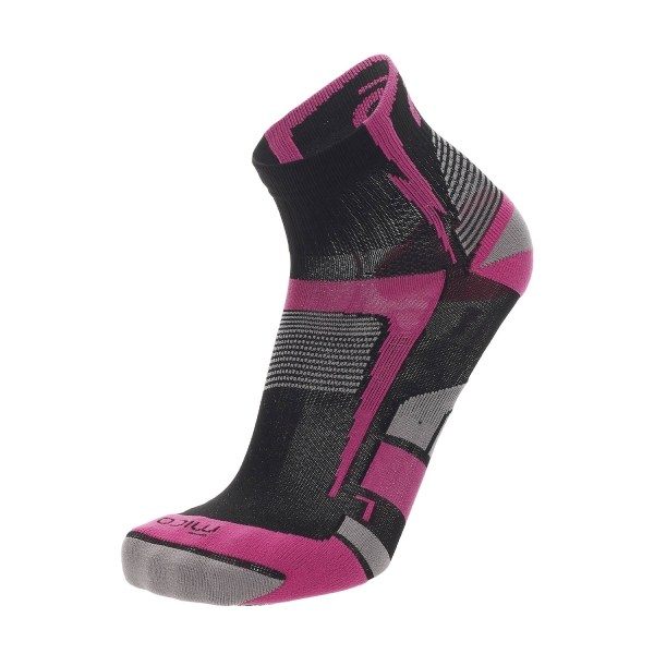 Calze Running Mico Mico XStatic Light Weight Odor Zero Calze  Nero/Fucsia  Nero/Fucsia 