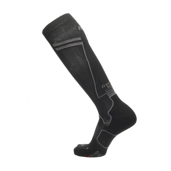 Mico Compression Oxi-Jet Medium Weight Socks - Nero/Grigio