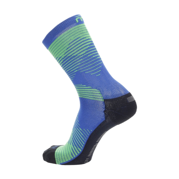 Mico Professional Light Weight Socks - Royal/Verde Fluo