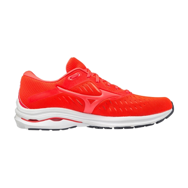 Mizuno Wave Rider 24 - Ignition Red/Fiery Coral 2
