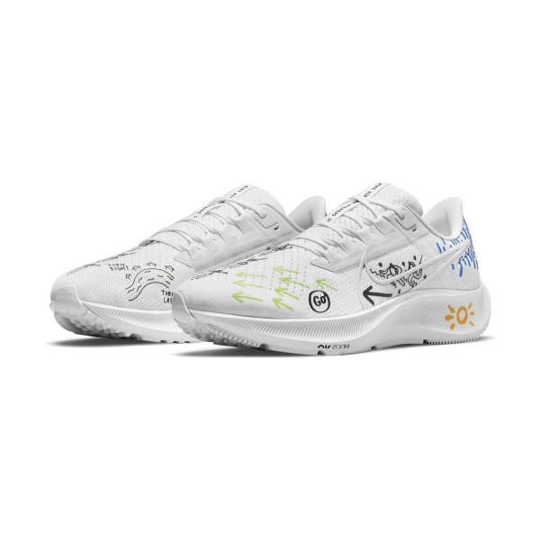 Nike Air Zoom Pegasus 38 - White/Action Green/Hyper Royal