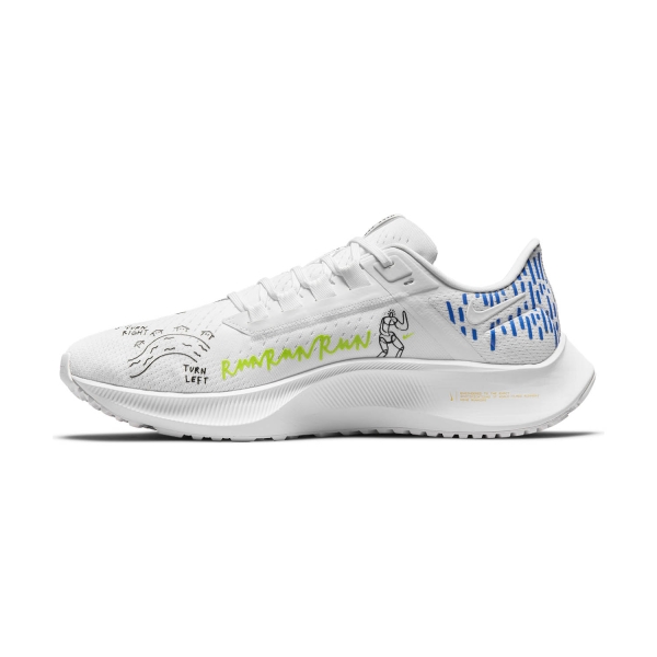 Nike Air Zoom Pegasus 38 - White/Action Green/Hyper Royal