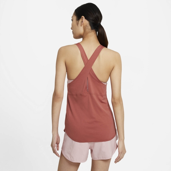 Nike Breathe Cool Tank - Canyon Rust/Reflective Silver
