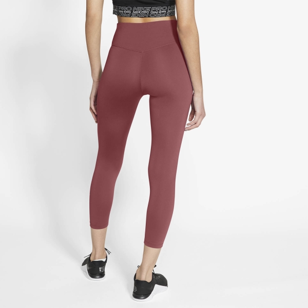 Nike Dri-FIT One 7/8 Tights - Canyon Rust/White