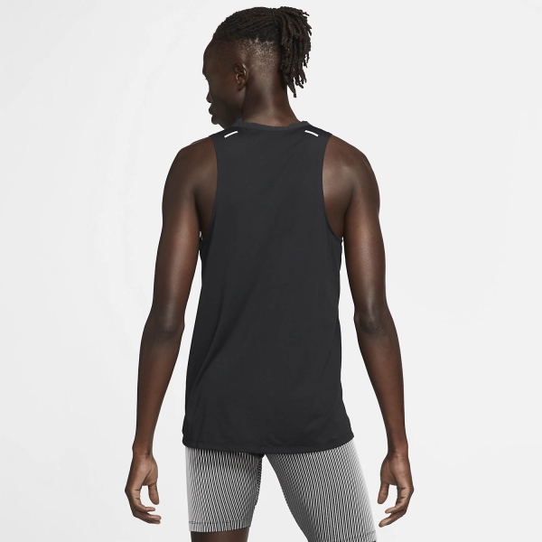 Nike Dri-FIT Rise 365 Top - Black/Reflective Silver