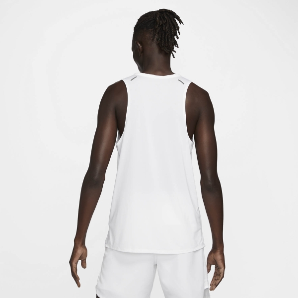 Nike Dri-FIT Rise 365 Canotta - White/Reflective Silver