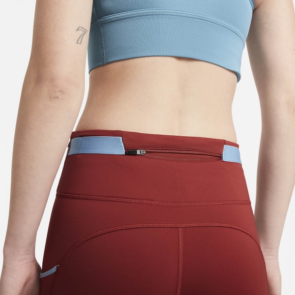 Nike Epic Luxe Tights - Dark Cayenne/Cerulean/Reflective Silver
