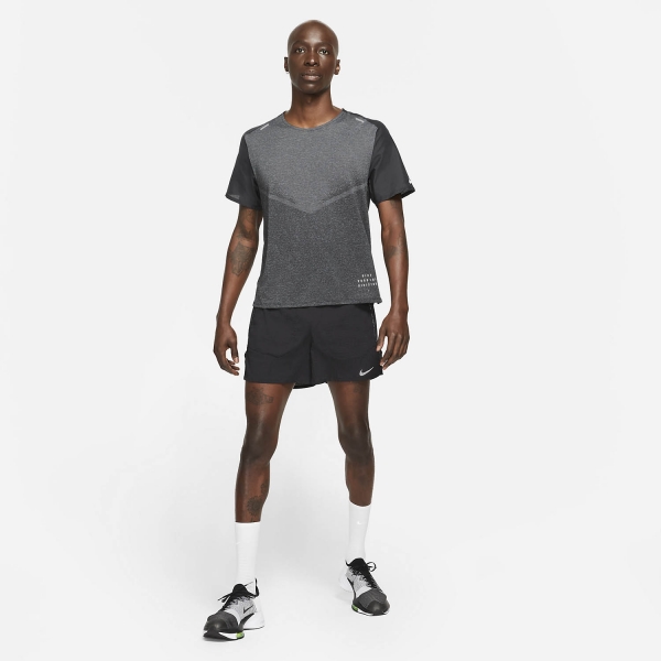 Nike Flex Stride Run Division 4in Shorts -Black/Reflective Silver