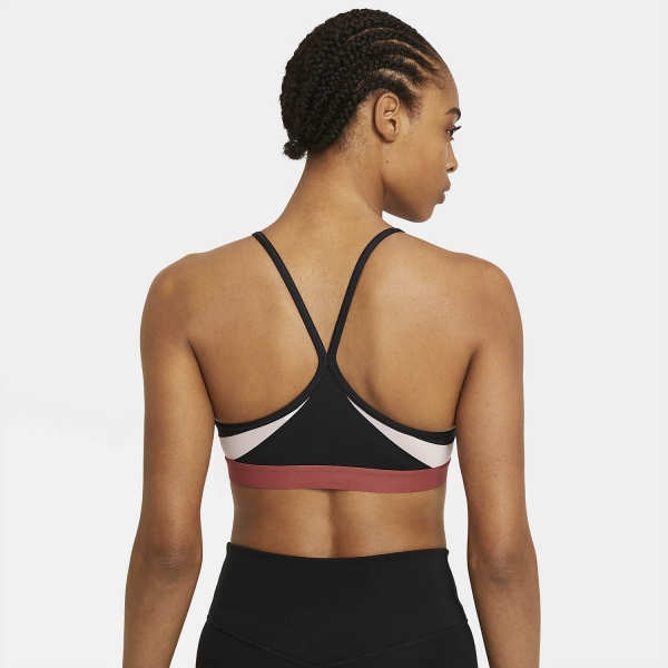 Nike Indy Sports Bra - Black/Pink Glaze/Canyon Rust/White