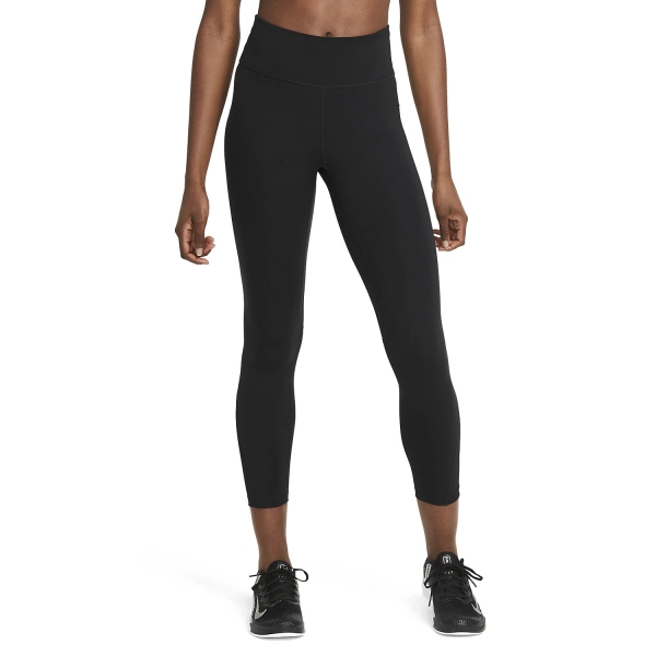 Pants y Tights Fitness y Training Mujer Nike One Mid Rise 7/8 Tights  Black/White DD0249010