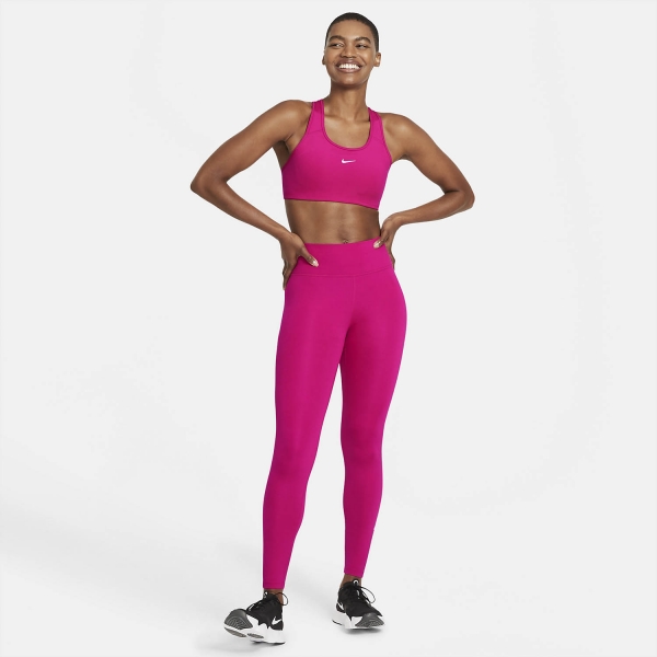 Nike Training luxe one tight cropped leggings in lilac-purple