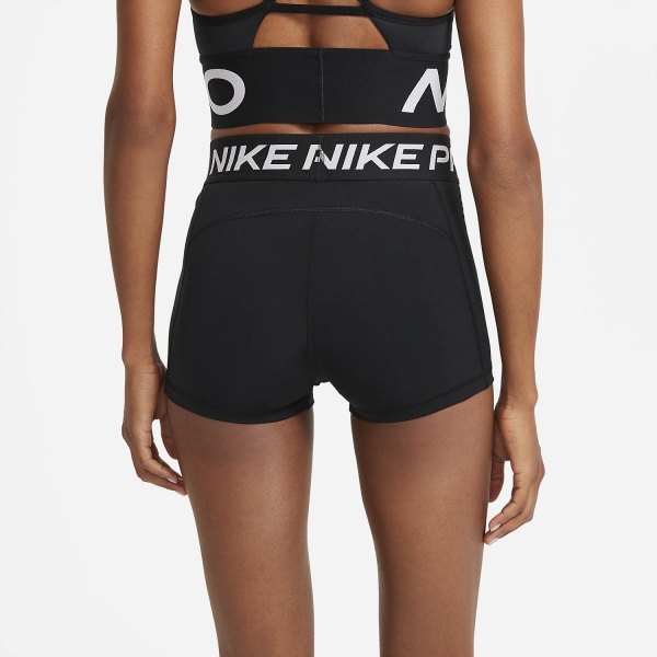 Nike Pro 365 3in Shorts - Black/White