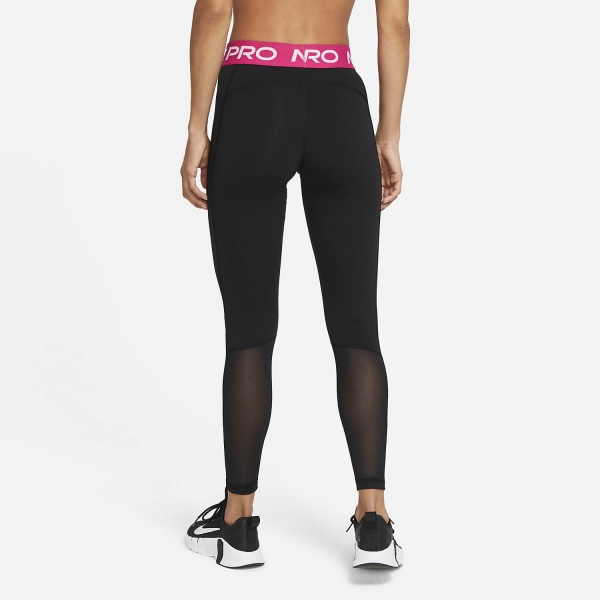 Nike Pro 365 Long Tights - Black/Fireberry/White