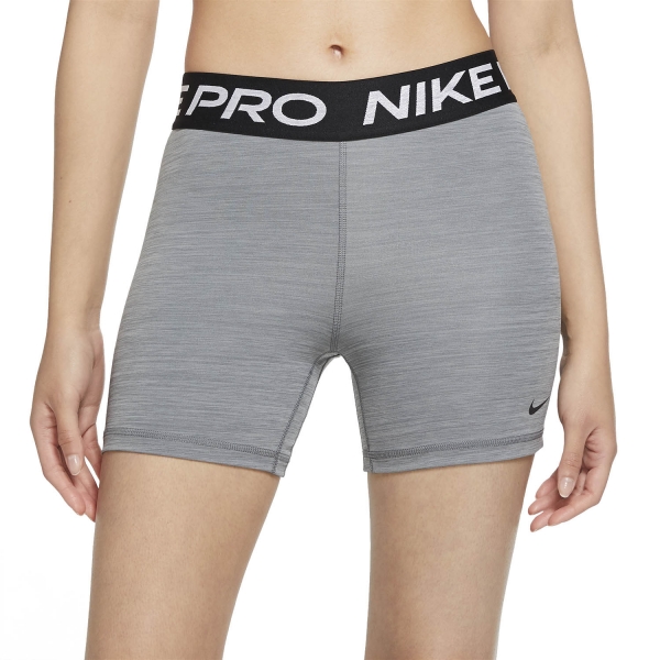 Pantalones Cortos Fitness y Training Mujer Nike Nike Pro 365 5in Shorts  Smoke Grey Heather/Black  Smoke Grey Heather/Black 