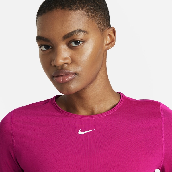 Nike Pro Mesh Shirt - Fireberry/White