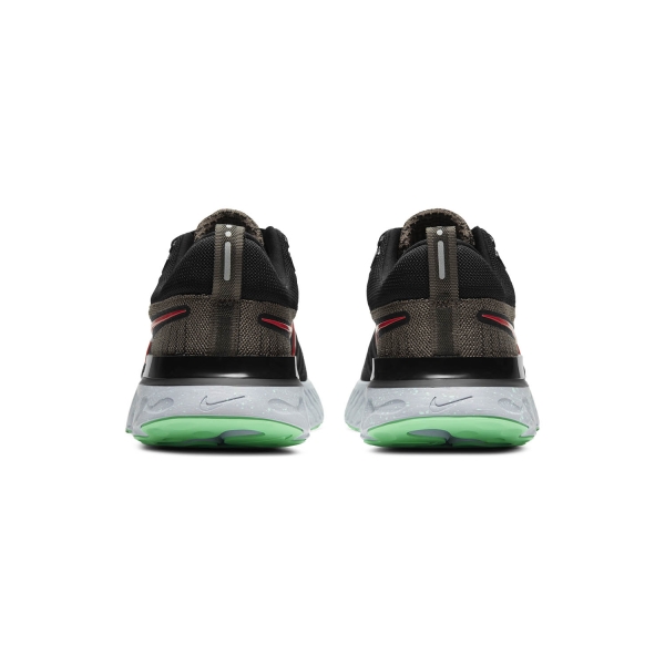 Nike React Infinity Run Flyknit 2 - Ridgerock/Chile Red/Black/Green Glow