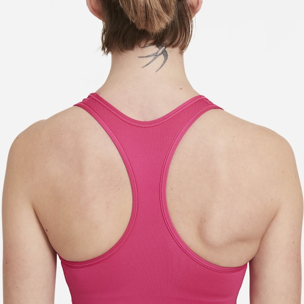 Nike Swoosh Futura Sports Bra - Fireberry/White