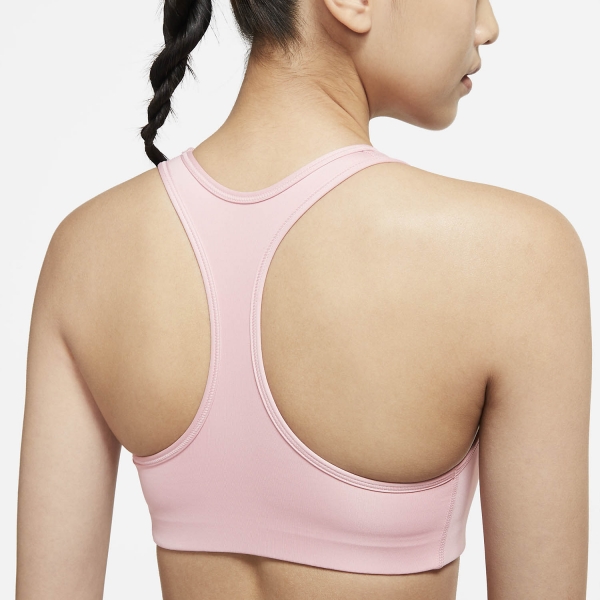 Nike Swoosh Sports Bra - Pink Glaze/White