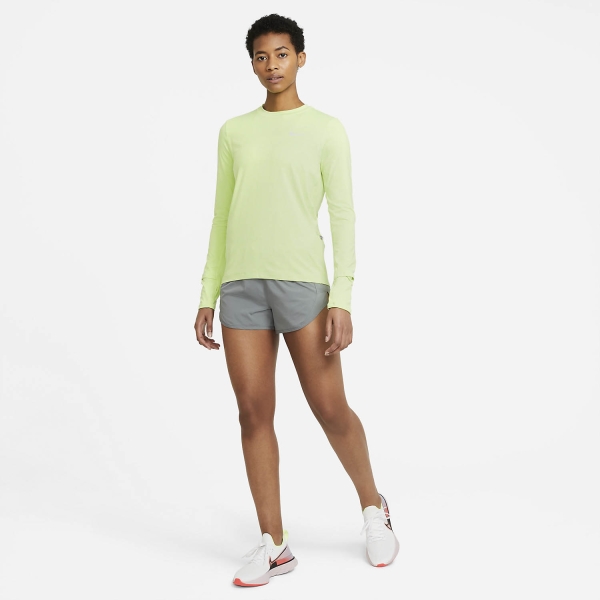 Nike Tempo Luxe 3in Shorts - Smoke Grey/Reflective Silver