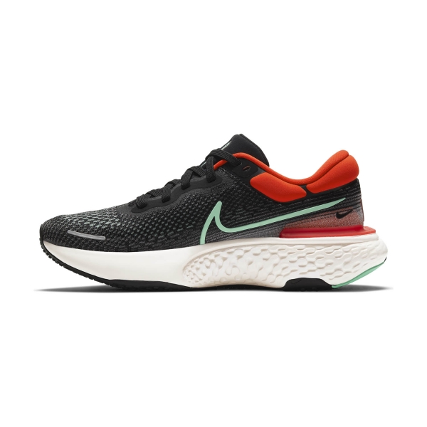 Nike Zoomx Invincible Run Flyknit - Black/Green Glow/Chile Red