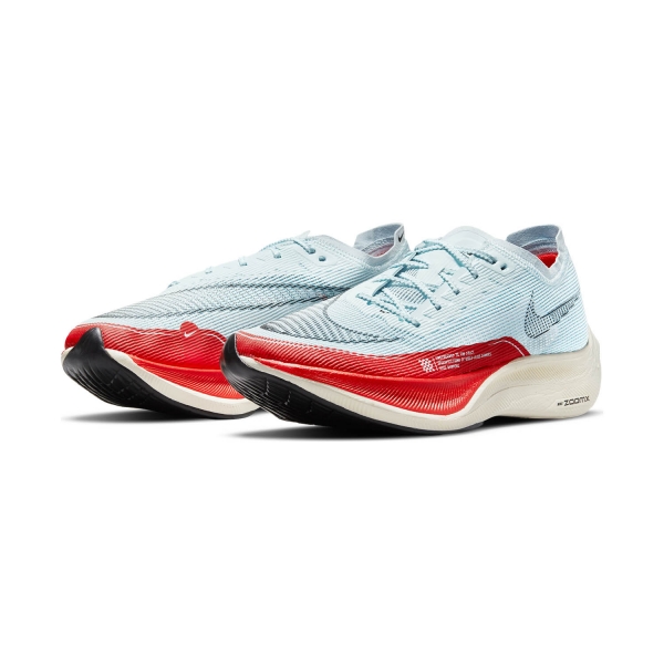Nike ZoomX Vaporfly Next% 2 - Glacier Blue/Black/Chile Red/Pale Ivory