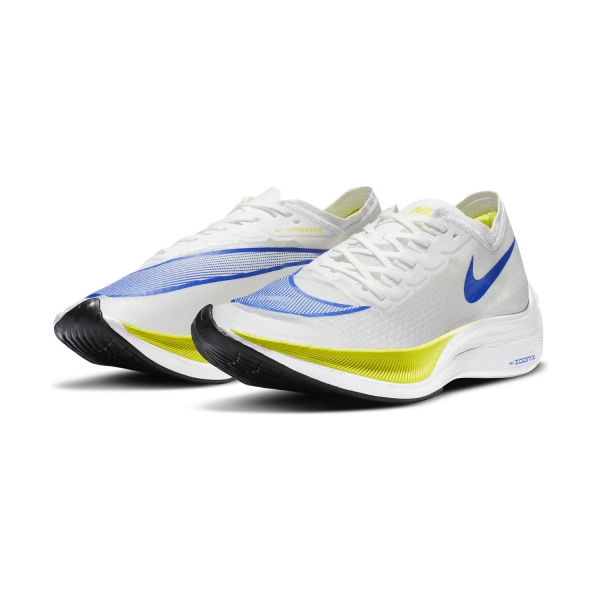 Nike ZoomX Vaporfly Next% - White/Racer Blue/Cyber/Black