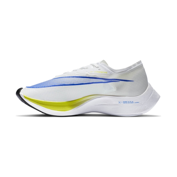 Nike ZoomX Vaporfly Next% - White/Racer Blue/Cyber/Black
