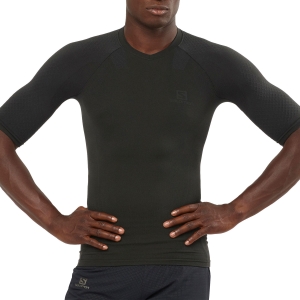 Men's Running T-Shirt Salomon Exo Motion TShirt  Black LC1499500