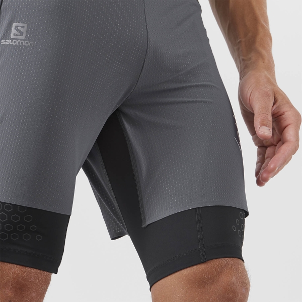 Salomon Exo Motion 2 in 1 10in Shorts - Ebony Black