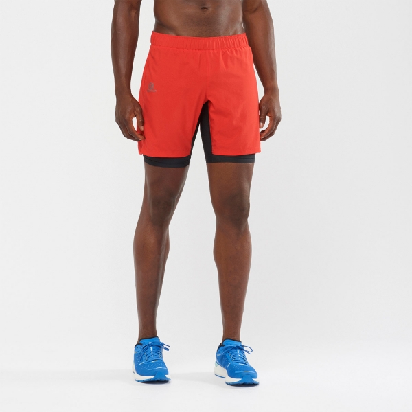 Salomon XA Twinskin 2 in 1 8in Shorts - Goji Berry